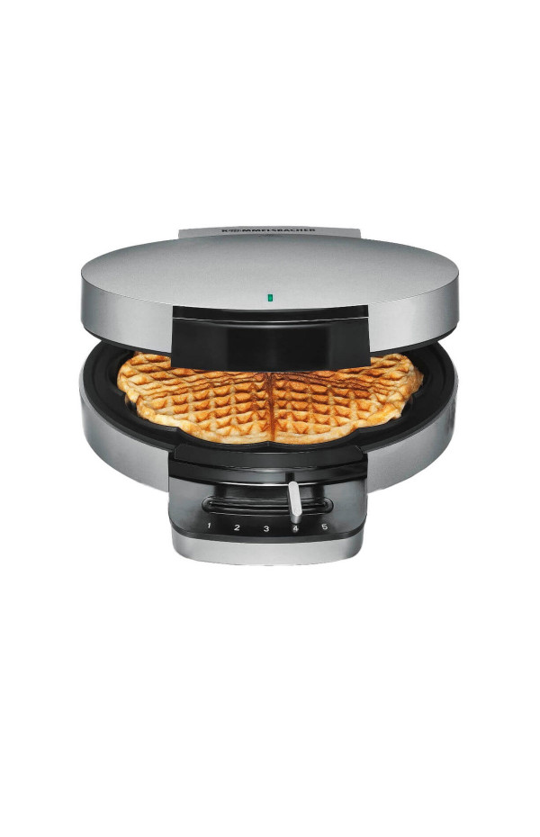 Tristar WF-2120 Heart-shaped waffle maker with manual temperature settings  Stainless steel, Black