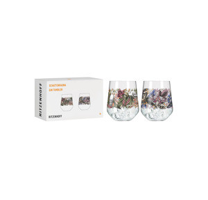 RITZENHOFF 3461007 aperitif glass Sprizz set of 2 500 ml - Summer sonett series No. 13 14 with Asian motif pink - Made in Germany RITZENHOFF 3461007 aperitif glass Sprizz set of 2 500 ml - Summer sonett series No. 13 14 with Asian motif pink - Made in Germany